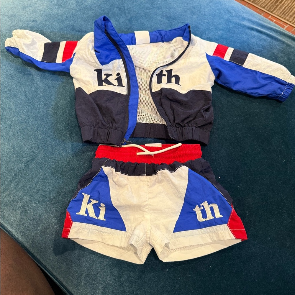 Kith Blue and Red Nylon Set